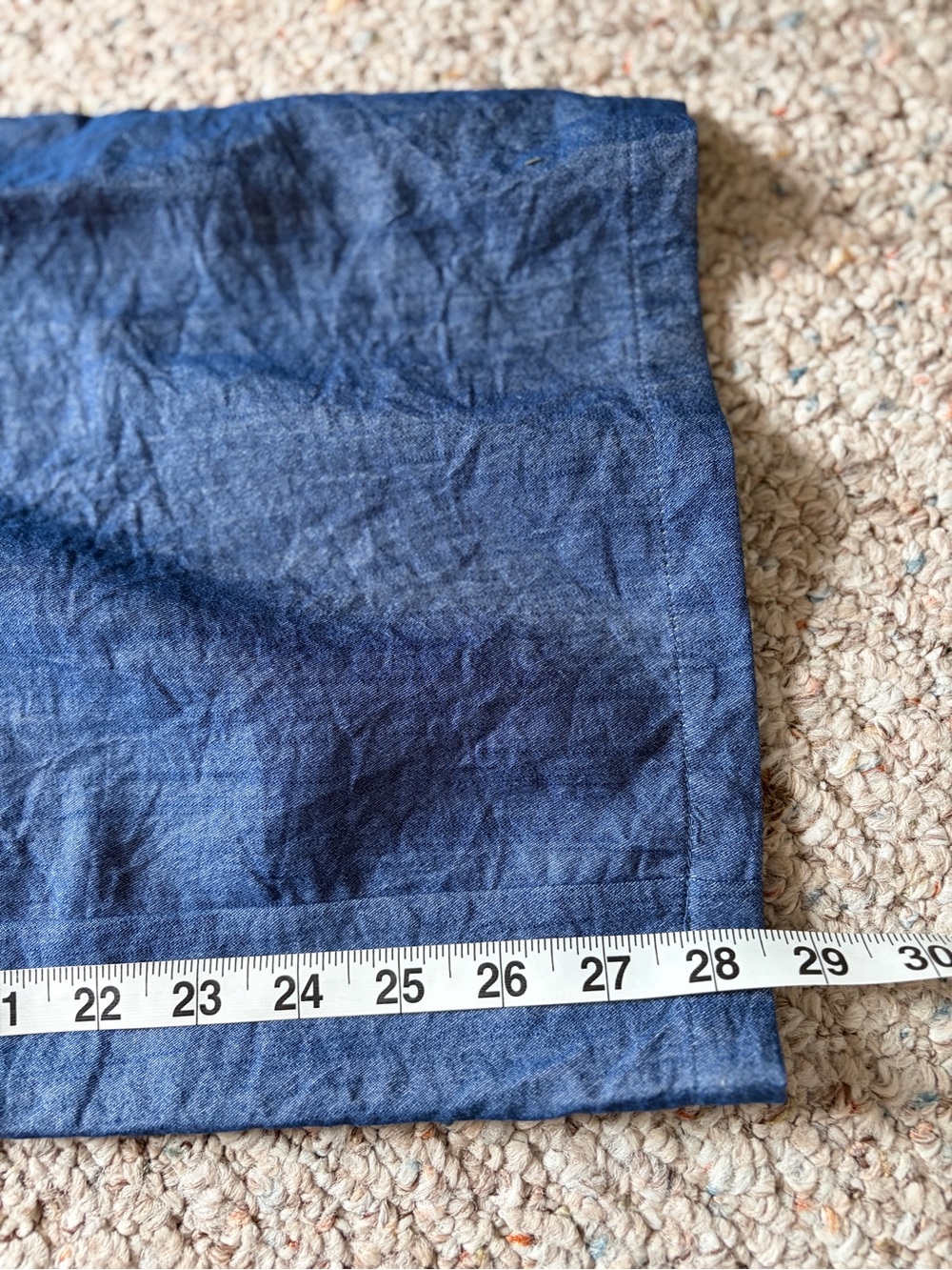 NWT Commense women’s medium crop tank top wide leg trouser chambray blue set - Picture 4 of 12